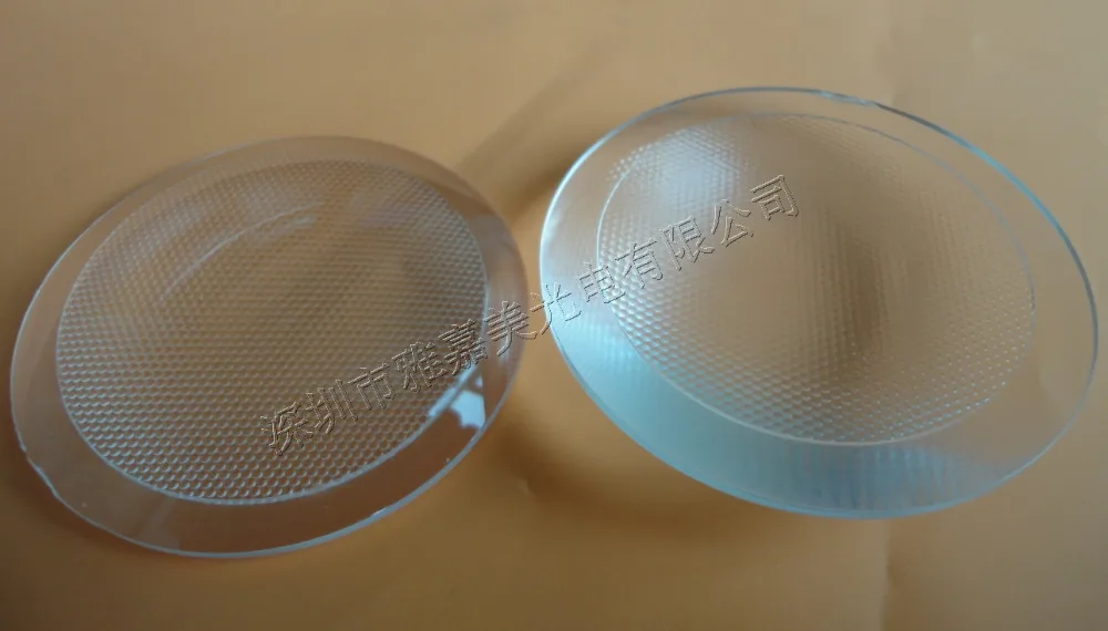 

power LED lens Diameter 48.3mm Bead surface Plastic Plano Convex lens,led optical lens,Led reflector lens