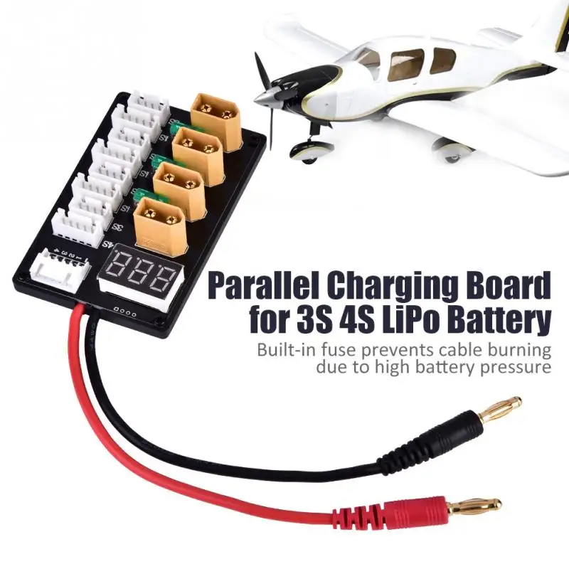 Новые 3S 4S LiPo батареи параллельная зарядная плата XT60 Разъем Банана B6 зарядное