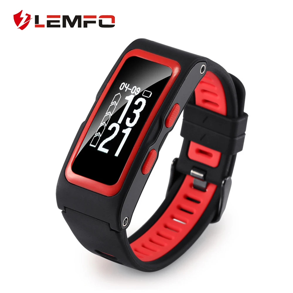 

T28 Fitness Bracelet Watch GPS Heart Rate Monitor IP67 waterproof Multiple Sports Modes LEMFO Smart Bracelet for Men Women