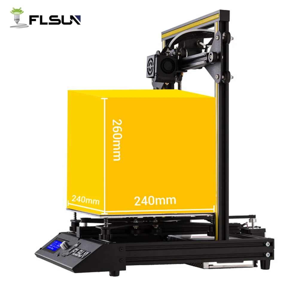 Пользователь 3d принтер Flsun-F4 большая площадь печати 240*240*260 мм быстрая сборка металлический каркас Тепловая кровать один рулон нити с открытым исходным кодом
