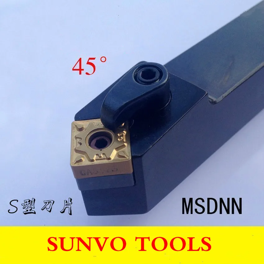 

45 degrees External turning tools MSDNN1616H12 External turning tools CNC tool holder MSDNN Use SNMG120408/SNMG120404