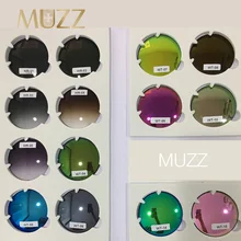 MUZZ 1,56 índice espejo de miopía gafas lentes de 1,61 índice lente graduada CR-39 protección UV gafas de sol lente 2 uds