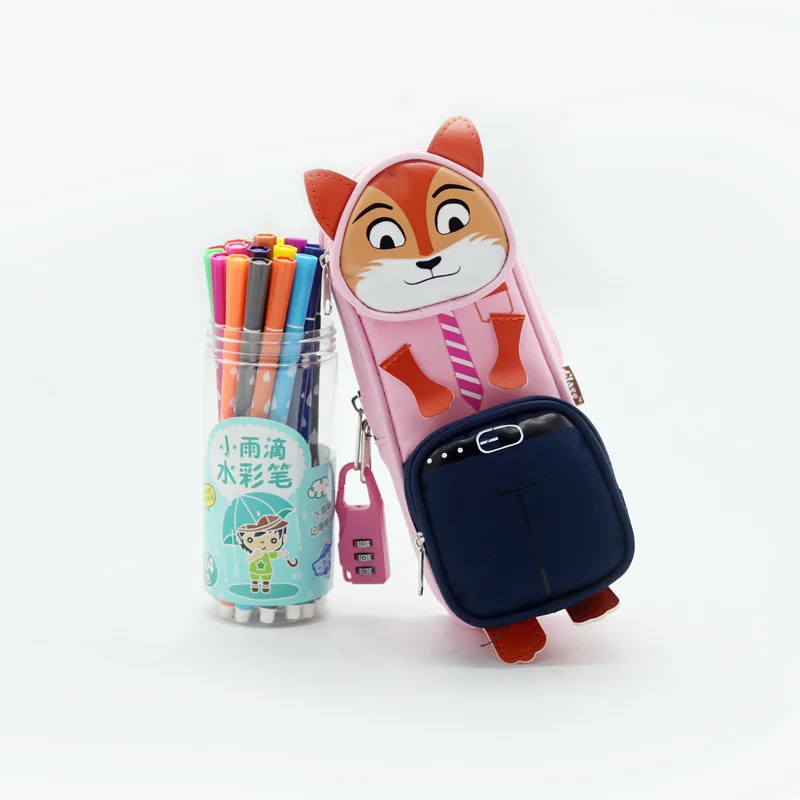 1 шт. тканевый чехол карандаш с рисунком животных|large pencil case|pencil casepencil case canvas |