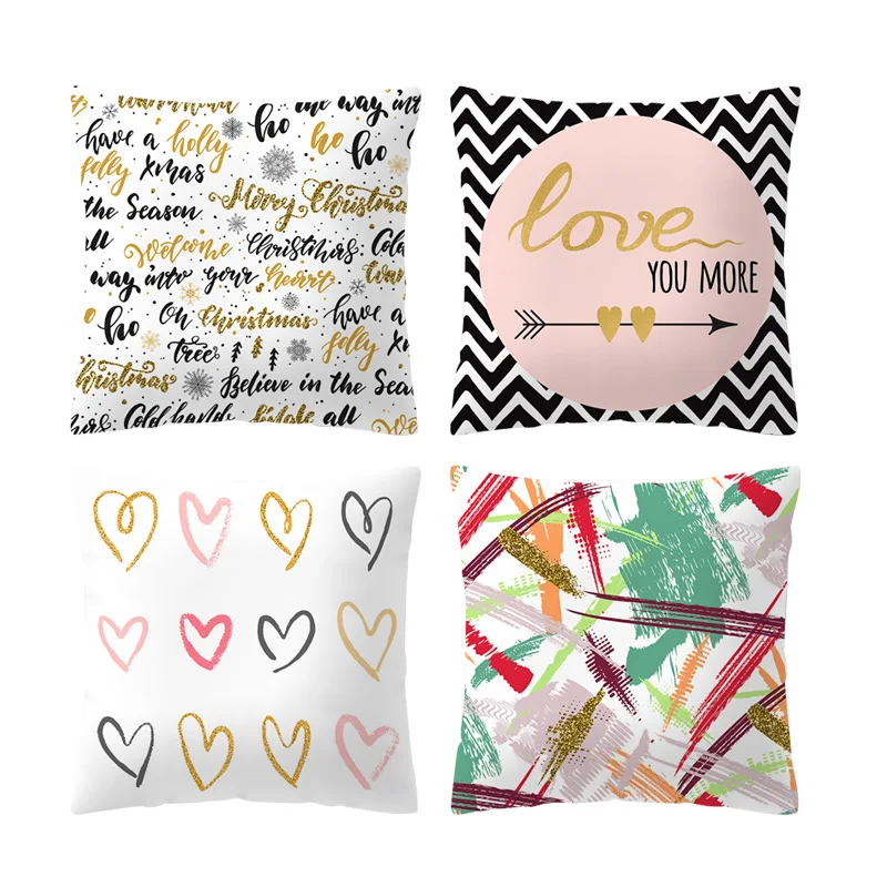 Polyester Pillowcase Home Decorative zara*women New Pillow Cases Leaf pattern Printed Pillow Case Cover Square 45cm*45cm 1pcs
