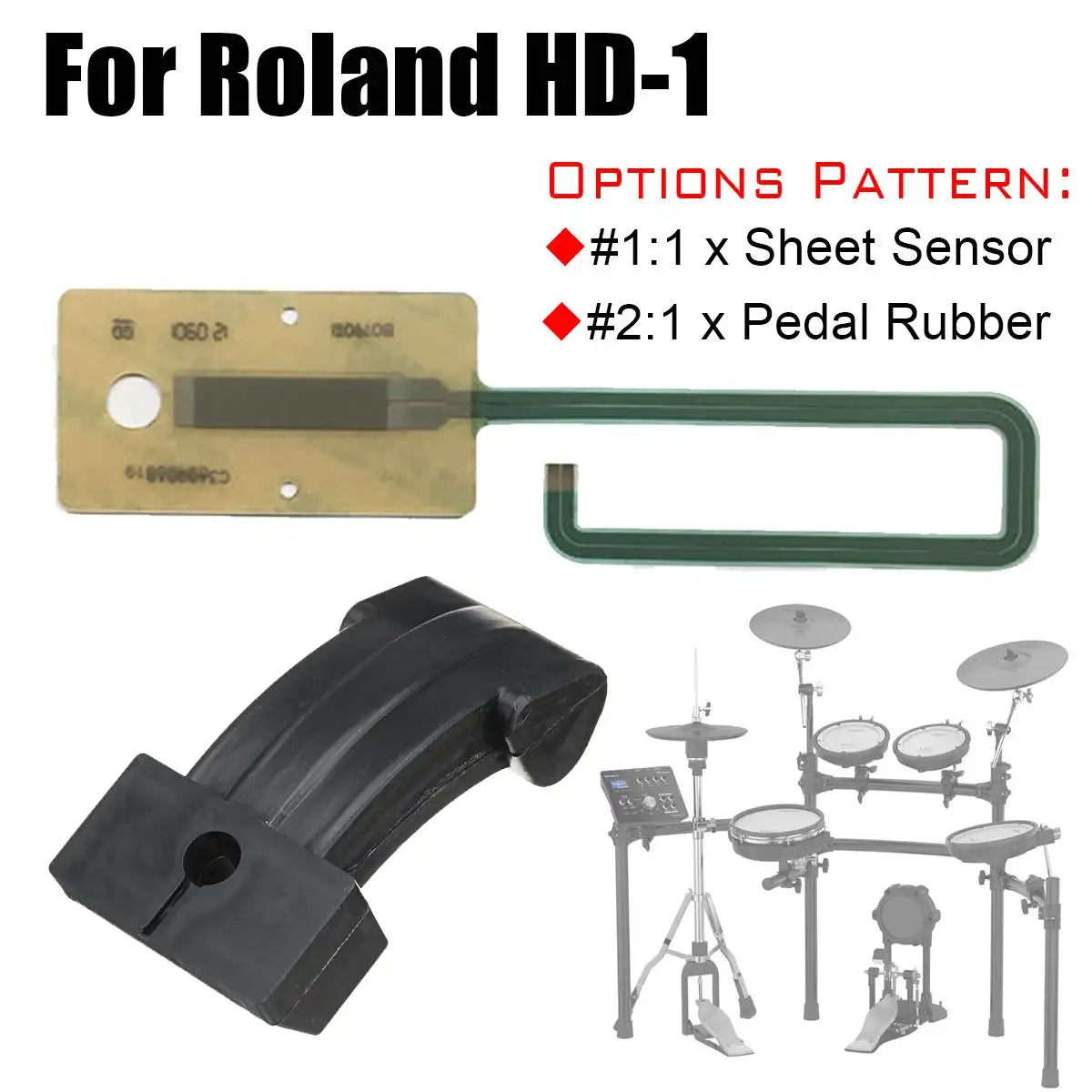 

Drum Accessories Sensor Membrane Switch Sheet Hi-Hat Bottom Drum Sensor Pedal Sensor Replacement Part For Roland HD-1
