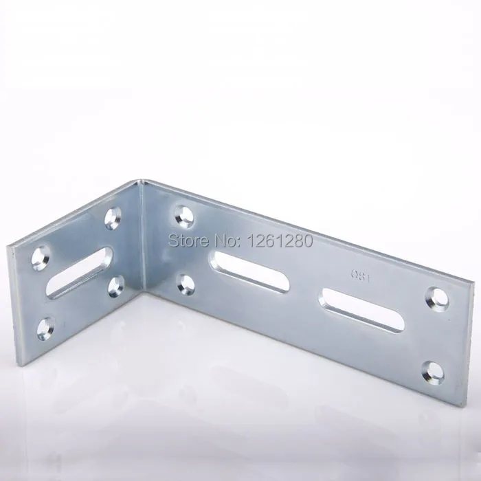 

2 pieces 120mm metal corner 90degree L style furniture fitting thicken Connector hardware DIY part Reinforcement bracket
