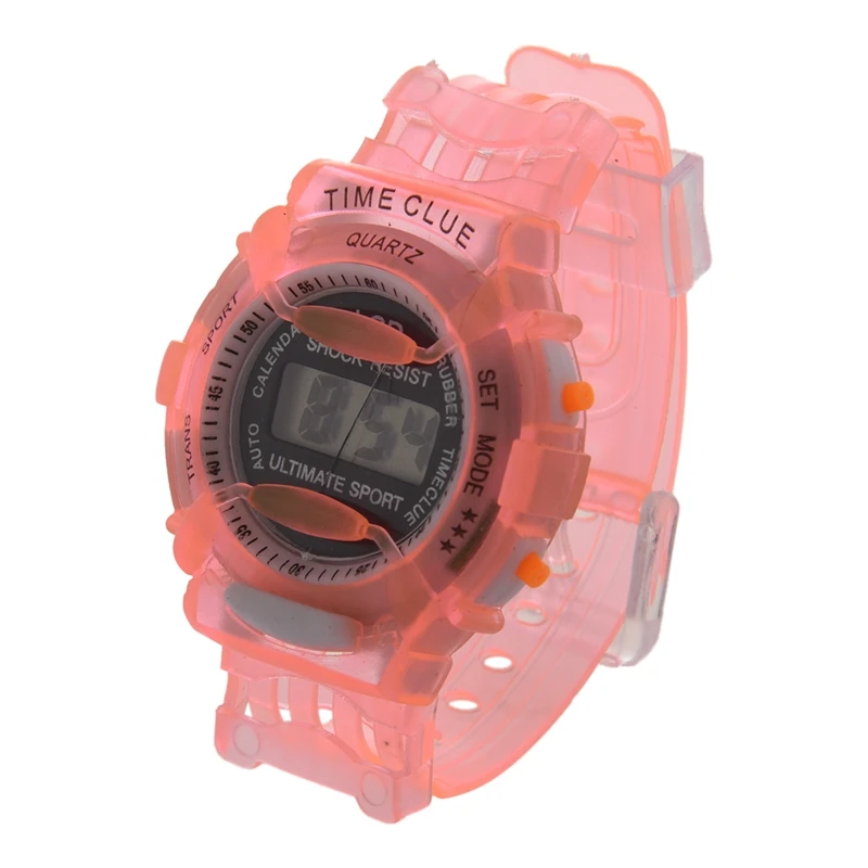 

Boys Girls Children Students Waterproof Digital Wrist Sport Watch Orange