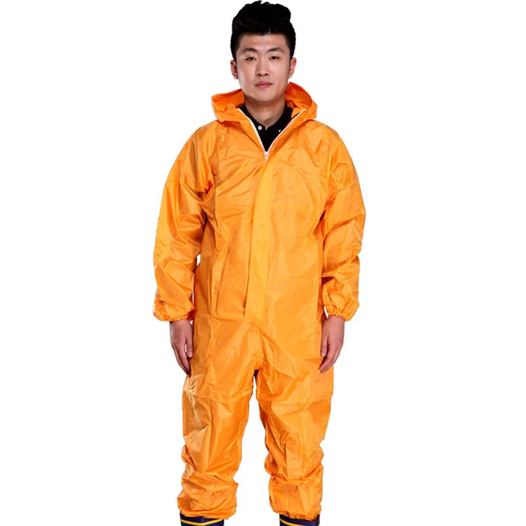 Men Waterproof Overalls Hooded Rain Coveralls Work Clothing Dust-proof Paint Spray Male Raincoat Workwear Safety Suits M-XXXL (12)