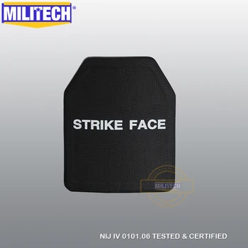 

MILITECH Alumina & PE NIJ IV Bulletproof Plate Al2o3 Stand Alone Ballistic Panel NIJ level 4 Body Armor Free Shipping