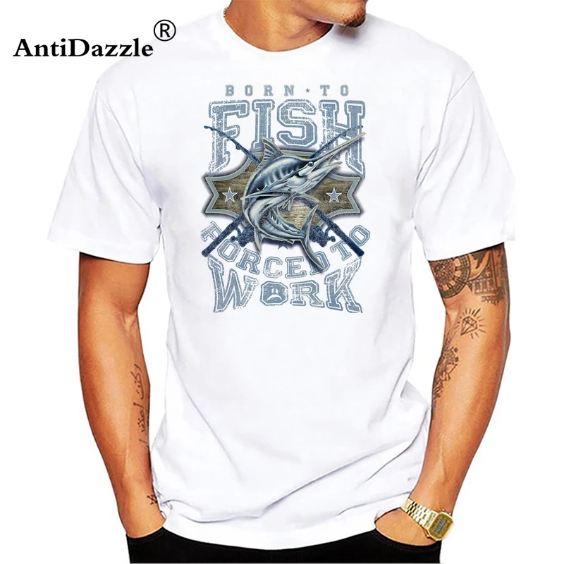 Born to Fish/футболки для работы мужские топы повседневные хлопковые футболки с
