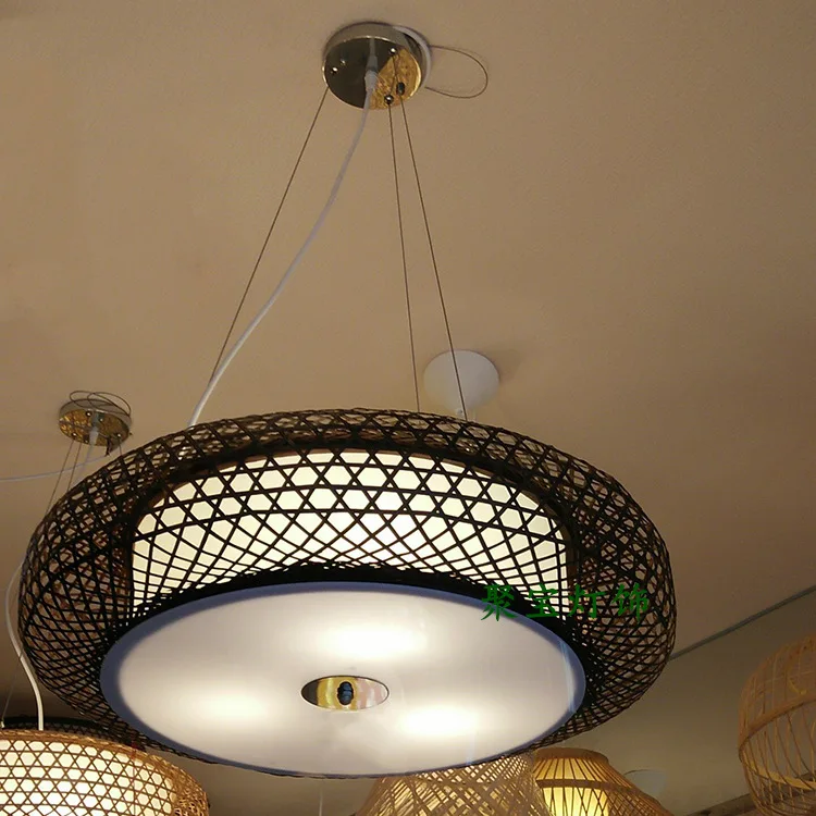 

Chinese style living room bedroom restaurant bamboo lanterns southeast tatami antique tea Korean pendant light ZH ZS81