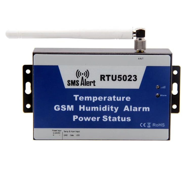 RTU5023 temperature humidity AC Power Status Solar Power DC Voltage monitoring GSM SMS Alarm controller(with 5m cable )