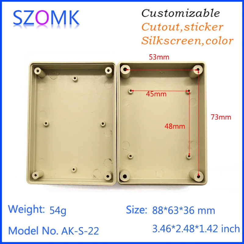 plastic enclosure for electronics control box szomk diy enclosure junction box plastic housing small abs instrument enclosure distribution box black plastic box enclosure electronics case (2).jpg