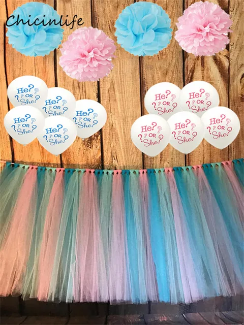chicinlife tulle table skirt