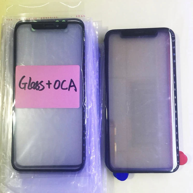 10 шт. передний экран Внешний стеклянный объектив с OCA для iPhone X сенсорный