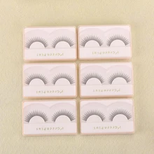 6 pares/caixa Natural Charmosos Cílios Postiços 3D Mink Cílios Longos Cílios Falsos Vison Cílios Extensão Maquiagem Ferramentas de Beleza