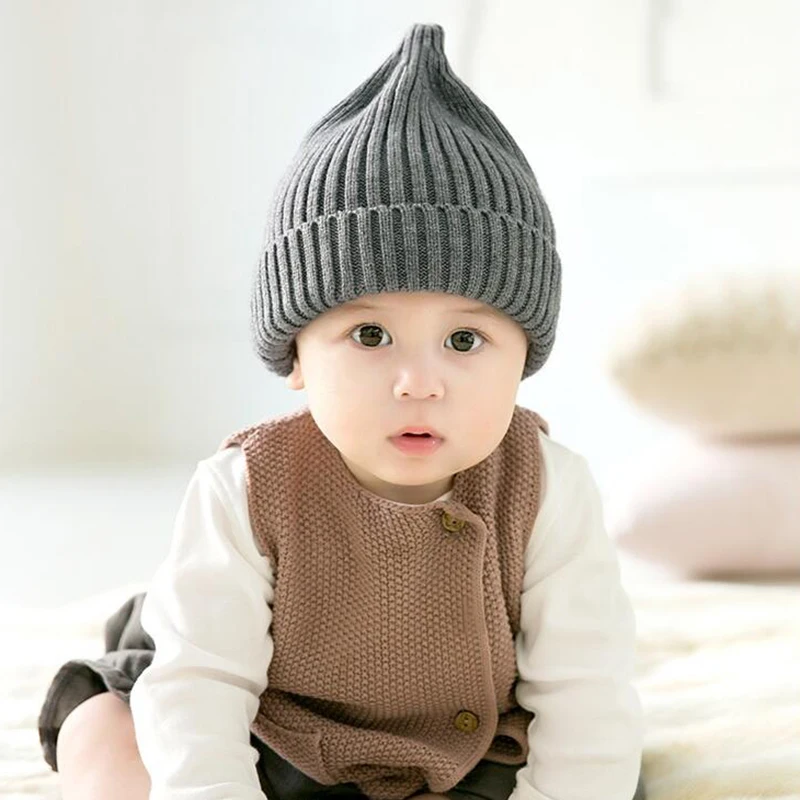 Newborn Baby Knitted Hat Baby Girl Boy Cute Winter Hats For Girls Warm Thick Caps Child Beanies Kids Hat For 3-12 Month GH661