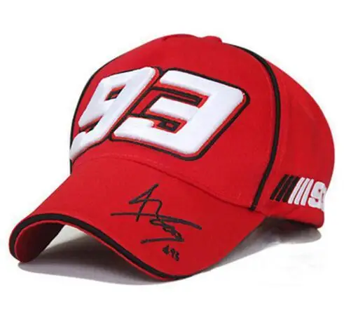 

Moto GP 93 Motorcycle Racing Hat Motocross Riding Hats 3D Embroidered Sign Racing Team Baseball Cap Men Women Couple F1 Cap Golf