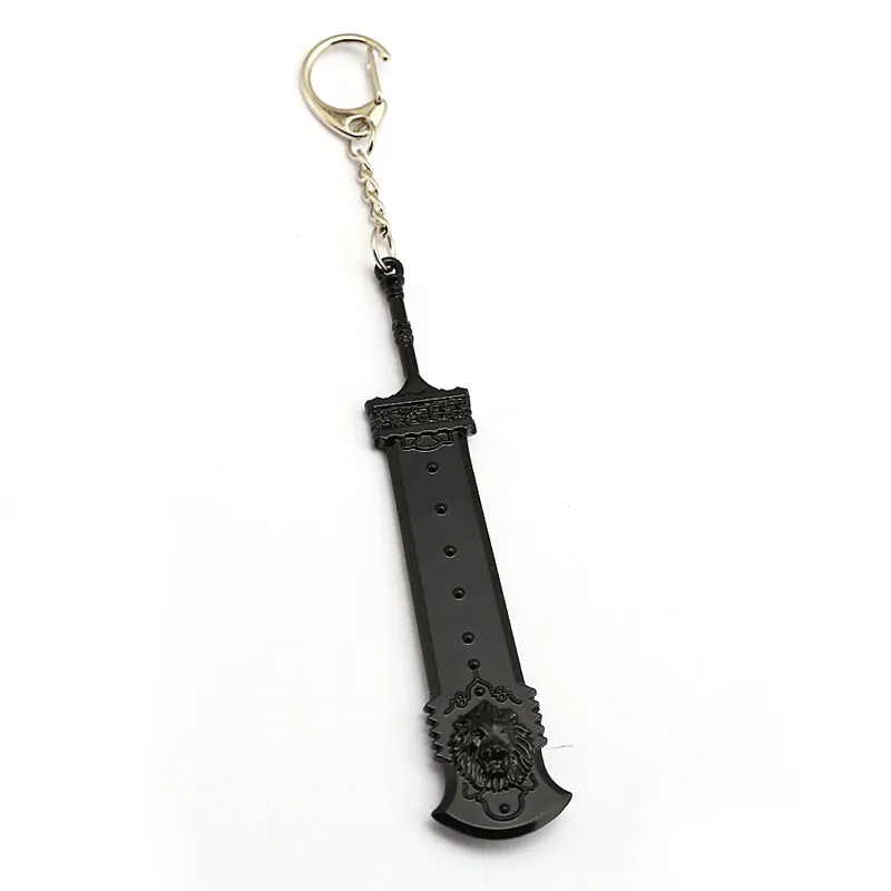 HSIC NieR Automata jorha брелок 2B держатель для ключей для оружия черные металлические подвески брелки талисманы косплей аксессуар для мужчин HC12789 - Цвет: black