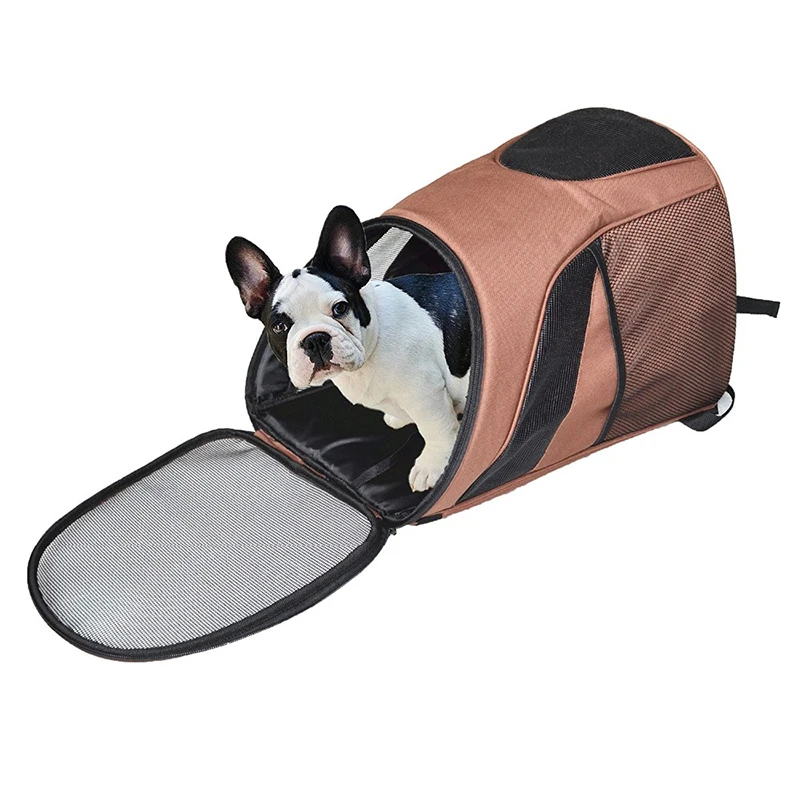 prativerdi Pet Carrier Cozy Travel Outdoor Mesh Pet Backpack Carry Bag Accessory Dog Carriers Cat Rabbit Small Pets Cage House9