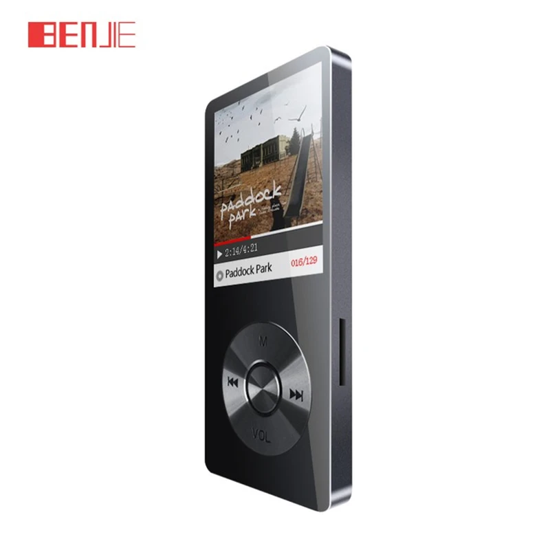 BENJIE k9 8GB lossless HiFi stainless steel MP3 Music player Portable MP3 Audio play E-book FM radio voice recorder with headset