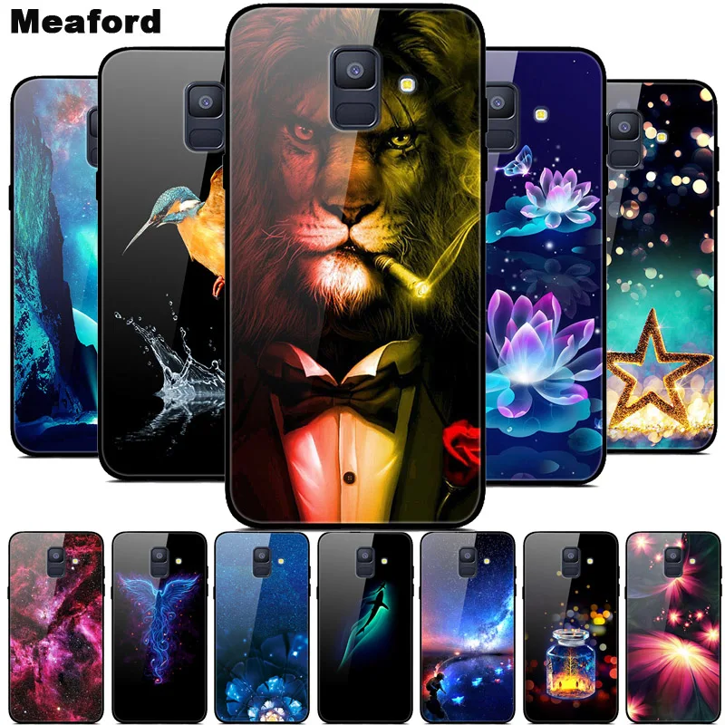 Чехол из закаленного стекла для Samsung Galaxy A8 2018 A530 A530F мягкий чехол бампер Plus A730 A730F