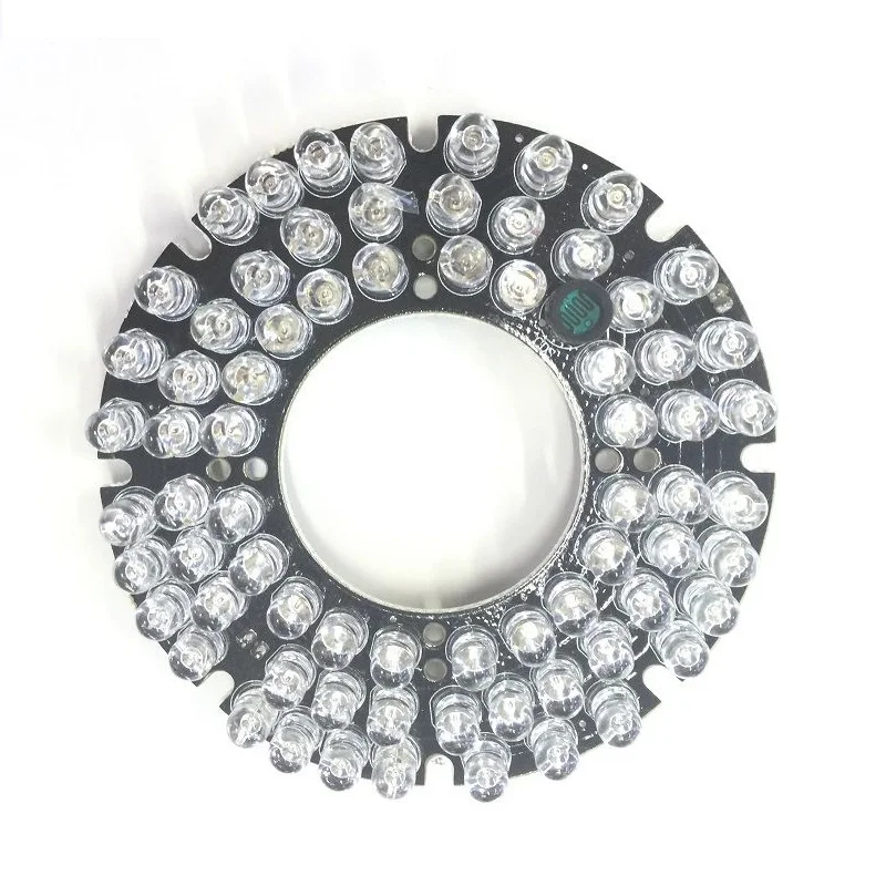 72 PCS IR LED Board 5mm IR Infrared Illuminating 80 Degrees Bulbs Board