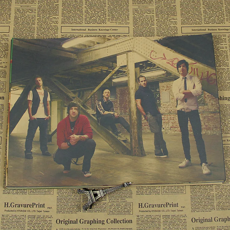 

Plan simple simple plan retro Kraft material combination of the United States and Europe Poster