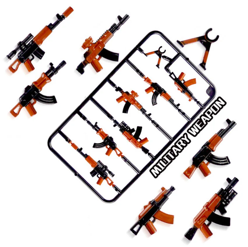 

Military Swat Police Gun Weapons building blocks Pack Army soldiers MOC Arms City Police Legoingly Military Series