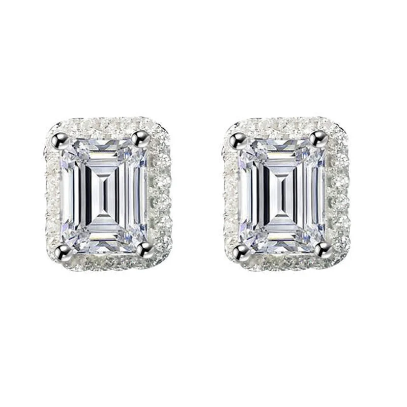 925 sterling silver stud earrings (2)