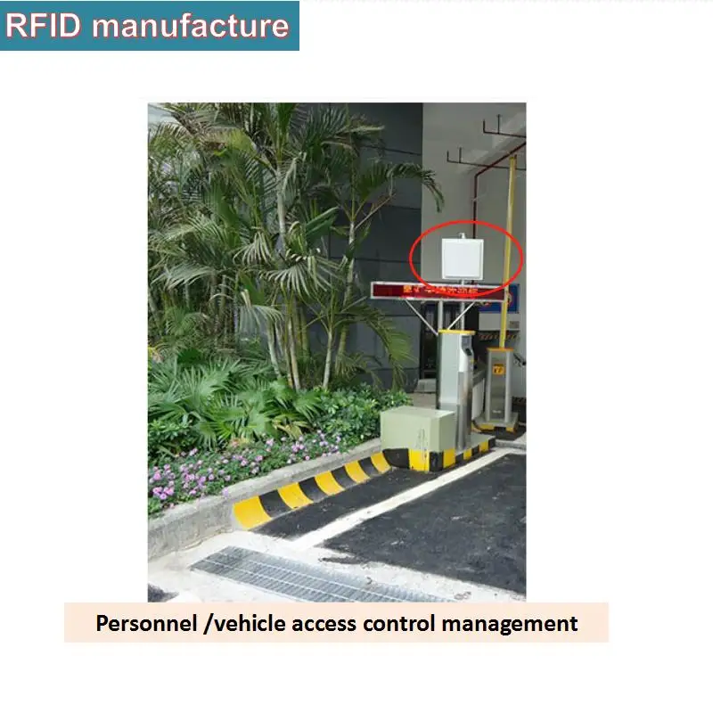 UHF rfid метки считыватель антенна 12dbi линейная поляризация с 100 шт. лобовое стекло тег наклейки для парковки автомобиля контроль доступа