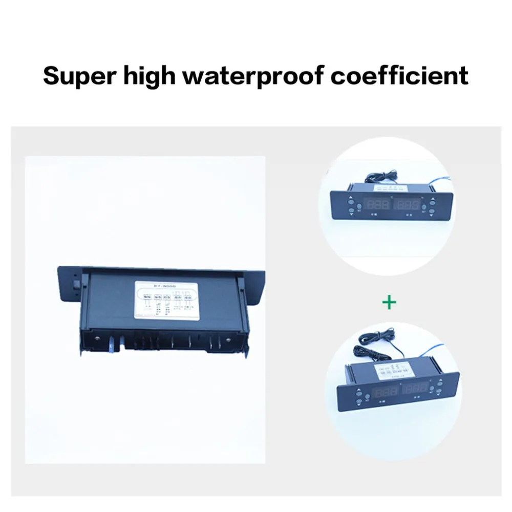 KT-8000 двойной регулятор температуры Термостат Датчик температуры Морозильник Термометр холодильная цифровая панель дисплея