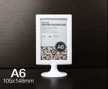 20 pcs A6 Name Drink List card sign poster holder plastic label frame display stand menu POP price holder desktop tabel tablet