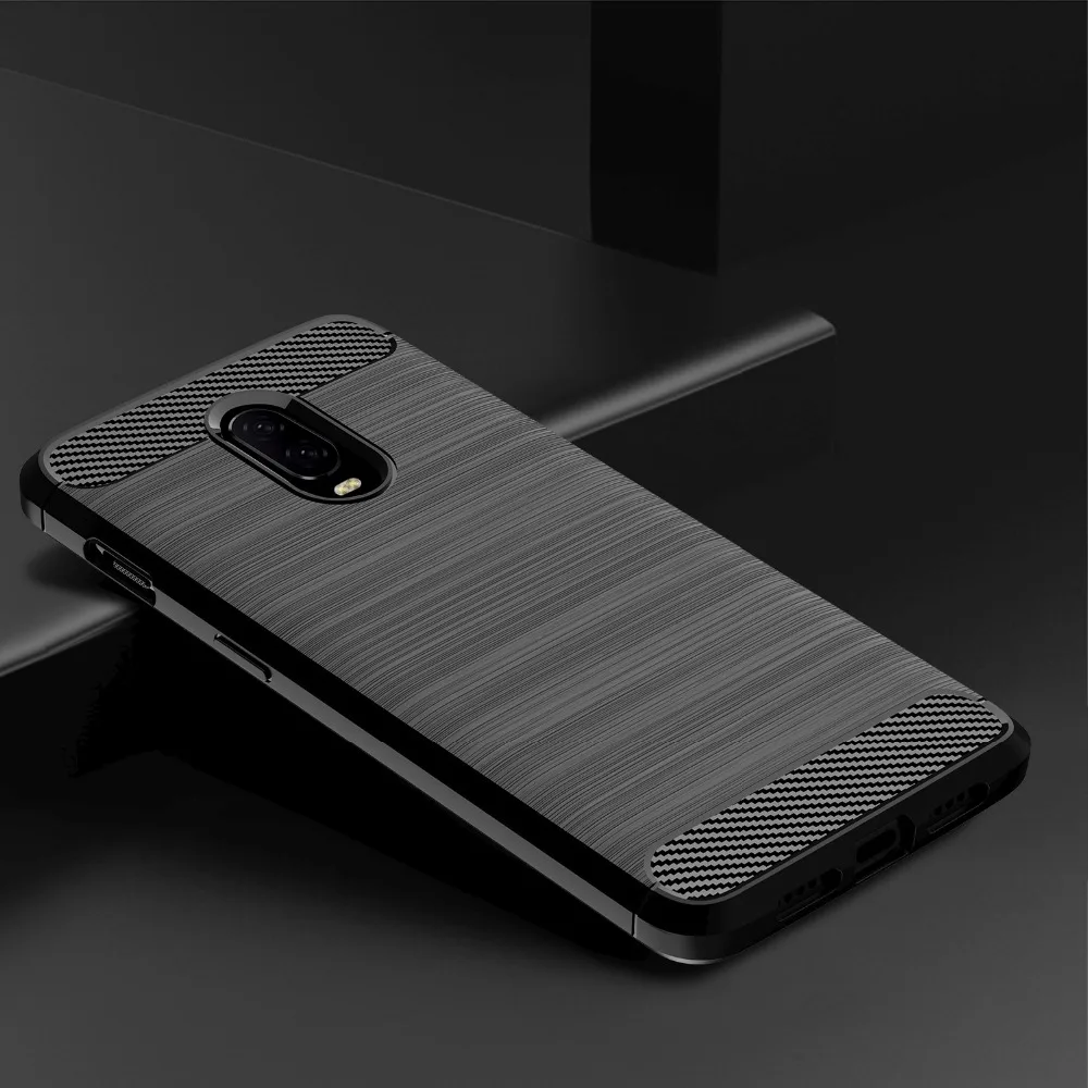 cheap Brushed Texture Phone Case For OnePlus 6T 5T 6 5 T 7 Pro Cover Carbon Fiber Luxury Back Cases For One Plus 5T 6T OnePlus6 Case