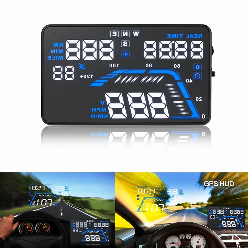 

Car HUD GPS Speedometer Head UP Display Overspeed Alarm for mazda MX-5 RX-8 cx-7 cx-9 2 3 5 6 8 Axela CX-5 CX-8 CX-9 car styling