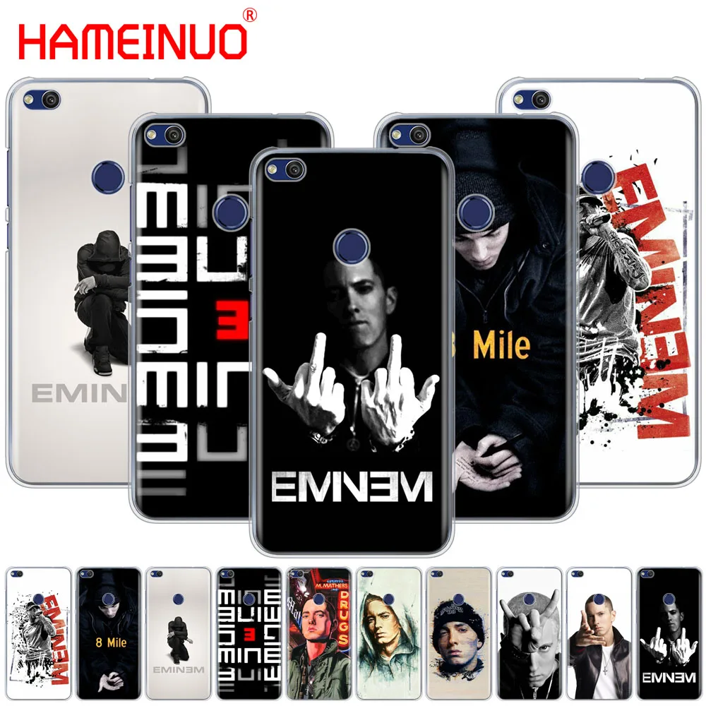 

HAMEINUO Hip Hop Rapper Eminem rap Cover phone Case for huawei Ascend P7 P8 P9 P10 P20 lite plus pro G9 G8 G7 2017