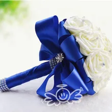 AYiCuthia PE невесты цветы великолепные ручной работы свадебные цветы невесты Свадебные букеты Искусственные розы Букеты Свадебные S81