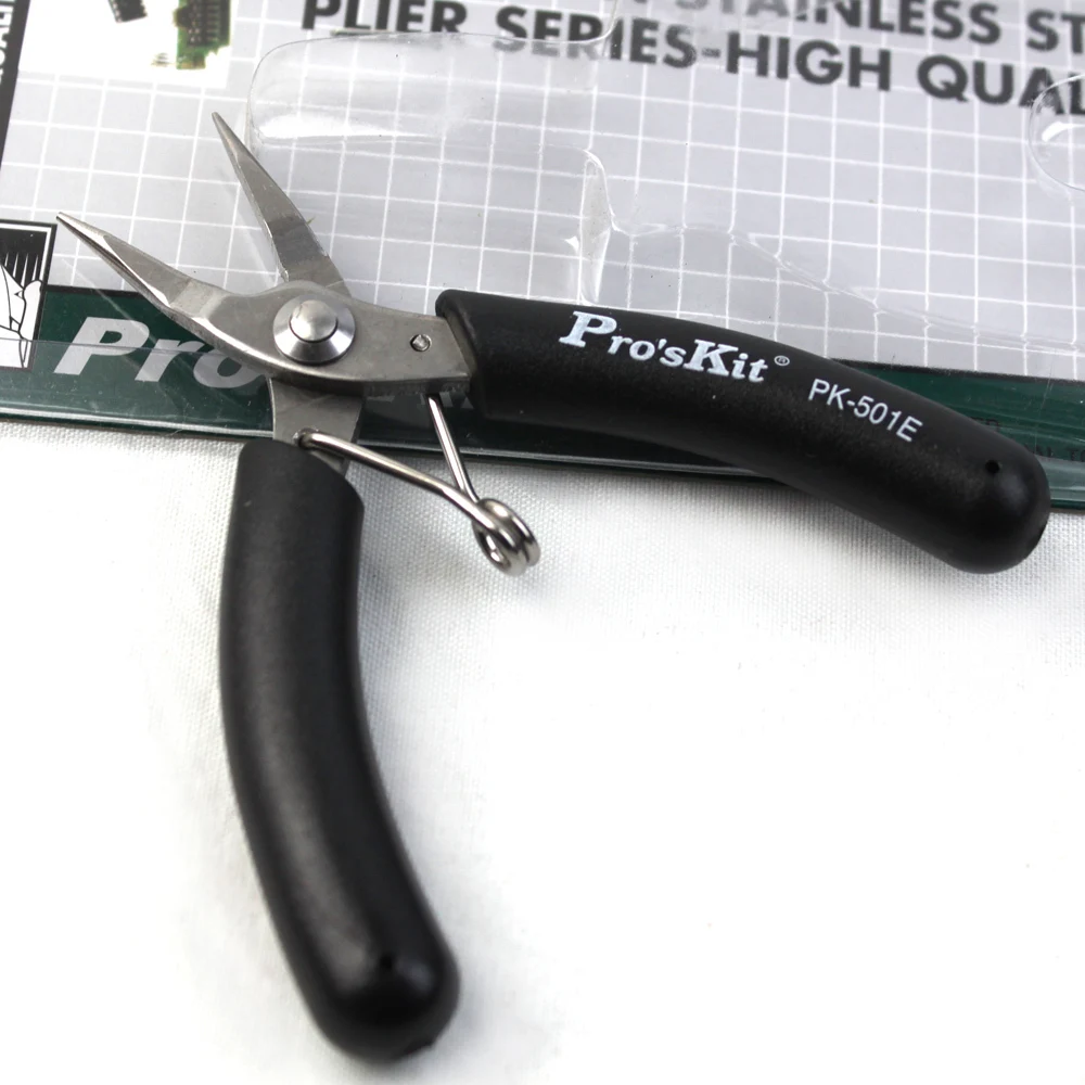 Stainless steel needle nose pliers needle nose pliers palm toothless needle nose pliers 1PK 501E
