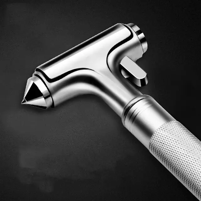 WINOMO 1pcs Auto Car Vehicle Safety Hammer Window Breaker Premium Metal Seat Belt Cutter Survival Emergency Tool Hammer