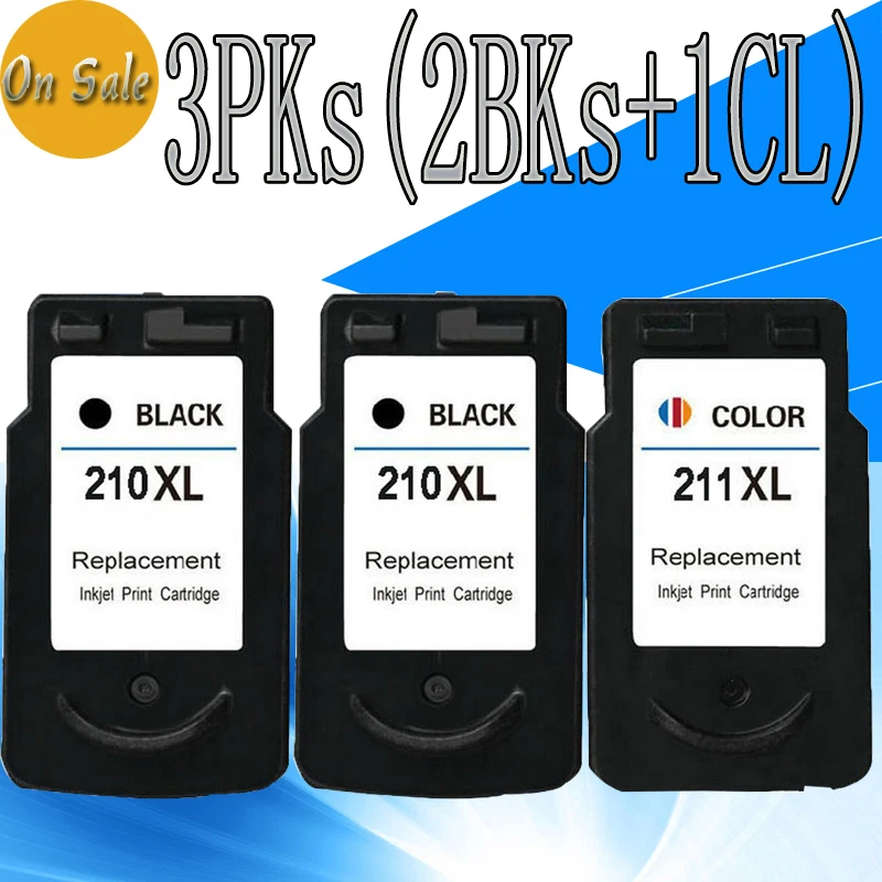 Hisaint 2BK 1CPG210 CL211 Ink Cartridge For Canon 210XL 211XL Printer PIXMA IP2702 MP240 MP250 MP270 MP280 MP480 MP490 In Cartridges From Computer