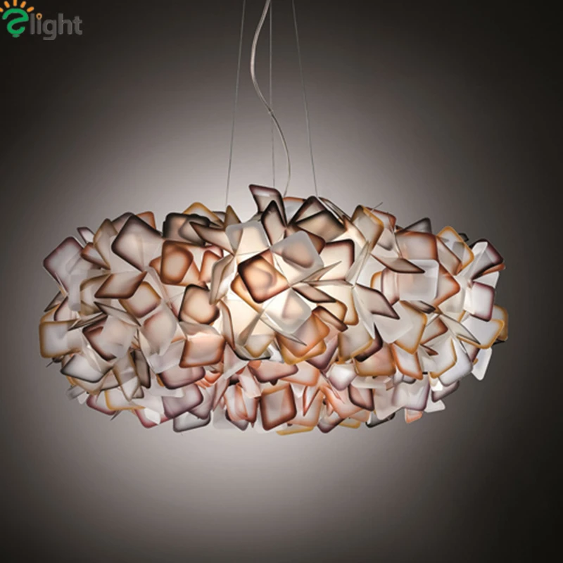 

Modern Lustre Acrylic Flower Led Chandeliers Lighting Dining Room Led Pendant Chandelier Lights Bedroom Hanging Light Fixtures