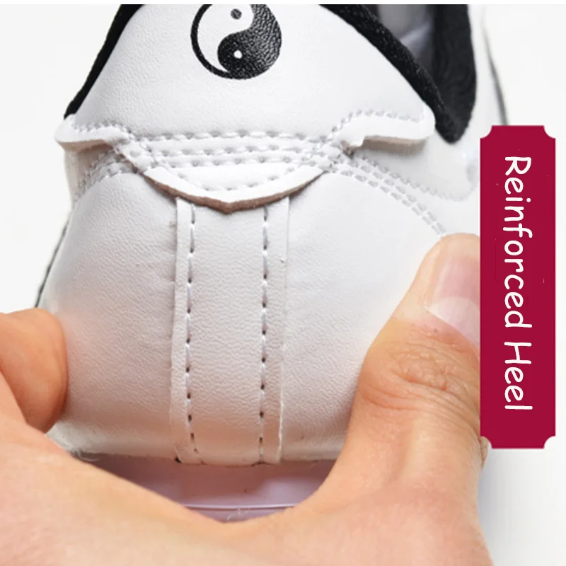 Kaufen Taekwondo Schuhe der Weißen männer Sport Schuh Hochwertige Atmungsaktive Kung Fu Wushu Taichi Karate Kampfkunst Wrestling Turnschuhe Kinder