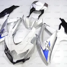 GSXR750 2008-2010 K8 тела Наборы GSXR 600 08 10 обтекатели GSXR 750 08 09 белый Серебряный Abs обтекатель