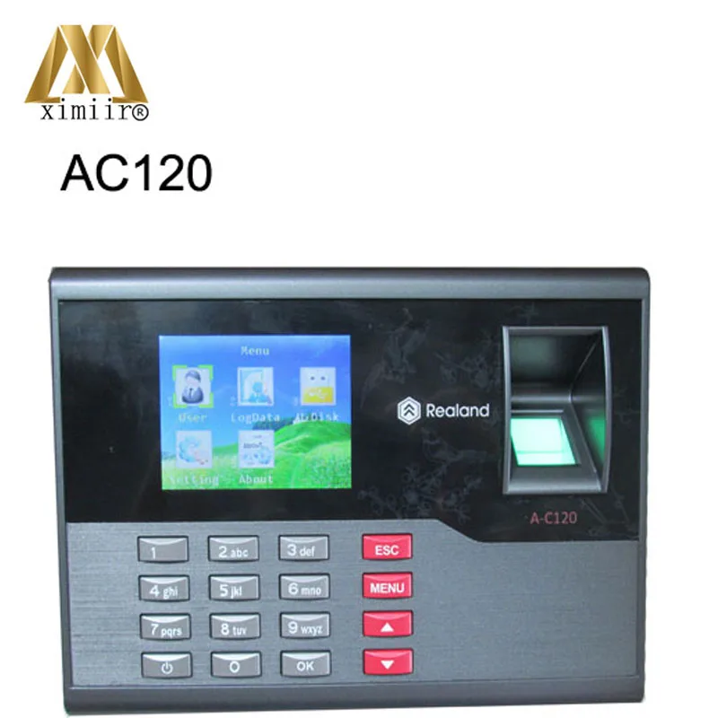 2,8 дюймов TFT экран 32 бит процессор A-C120 отпечатков пальцев времени посещаемости пароль отпечатка пальца ID карты контрольные часы, засекают