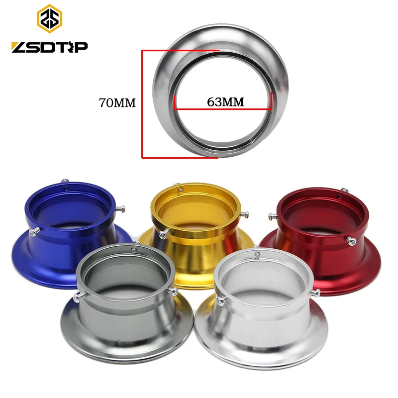 

ZSDTRP 63mm Motorcycle Modified Carburetor Air Filter Cup The Wind Cup Horn Cup for PWK Keihin 34 36 38 40 42mm Carburtor
