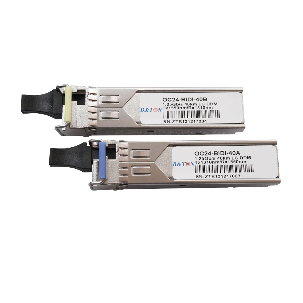 40 км 1 25G BiDi/WDM SFP модуль нм/Нм SC/LC совместимый волоконно оптический трансивер