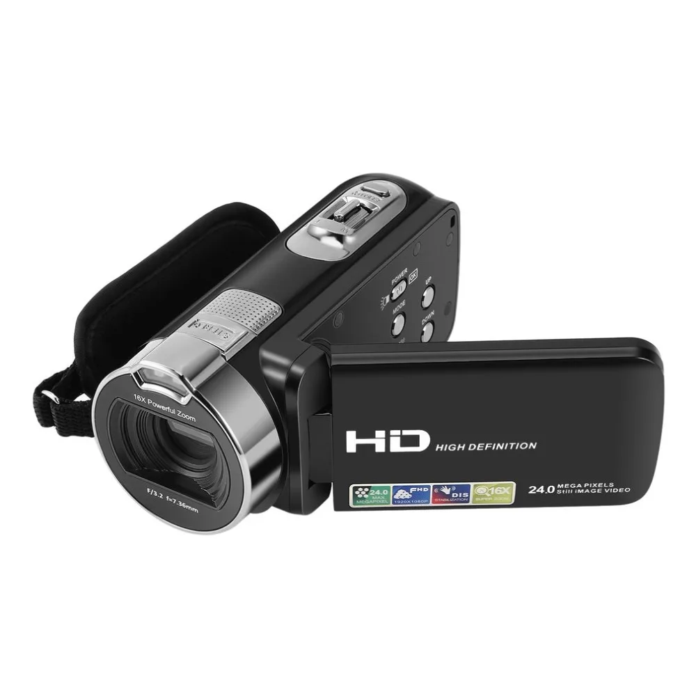 

Digital Camera Camcorders 1080P 24 MP 16X Powerful Digital Zoom 2.7 Inch LCD Stabilization With 270 Degree Rotation Screen