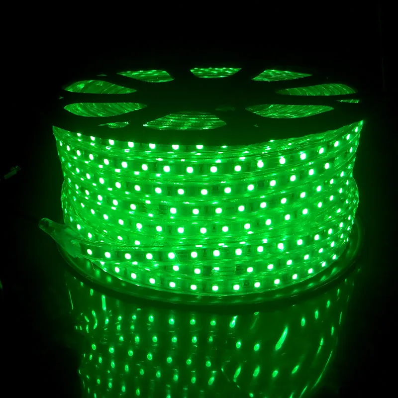  220 Volt LED Strip Lighting RGB Flexible Ruban 5050 60 leds/m with 20 Keys Remote Control Outdoor W - 32868402017