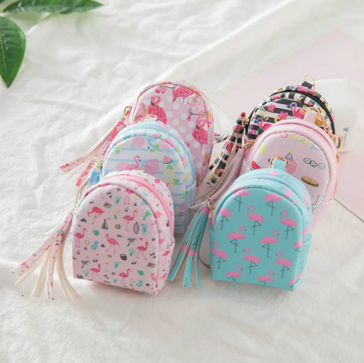 cute coin purse women leather wallet case girls key holder lovely