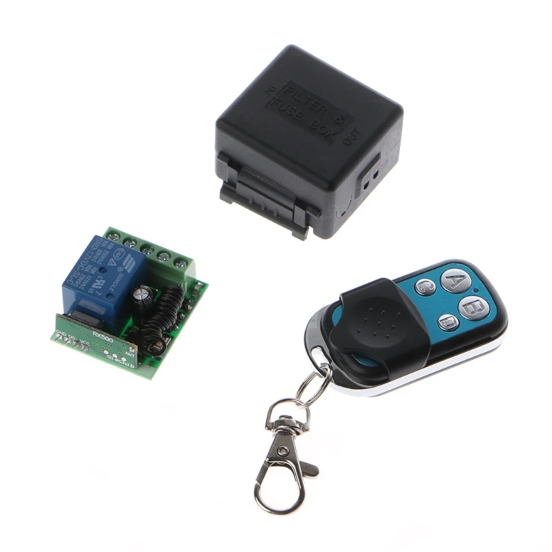 

OOTDTY 433Mhz Universal Wireless Remote Control Switch DC 12V 10A 1CH Relay Receiver Module